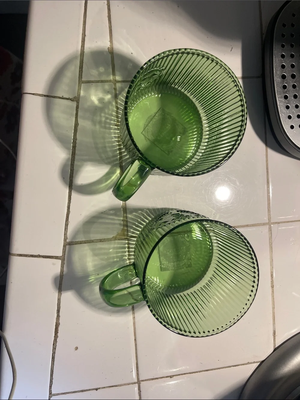 Starbuck Glass Mugs - 2 Green